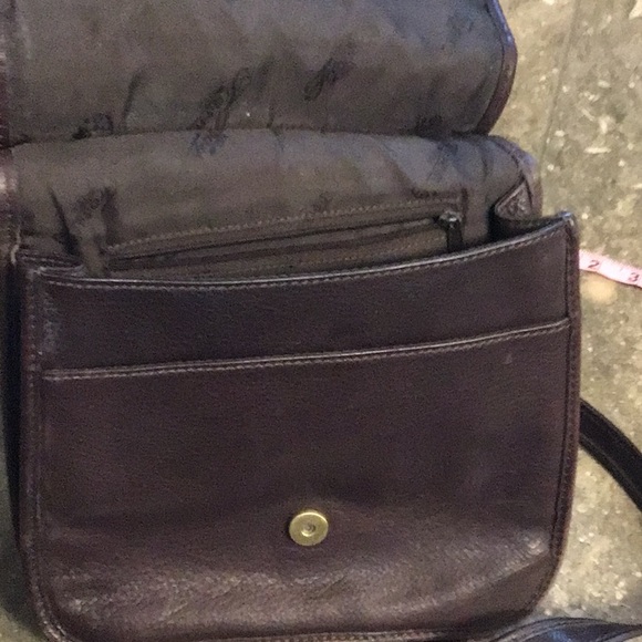 Vintage Fossil handbag, brown leather - Picture 8 of 16